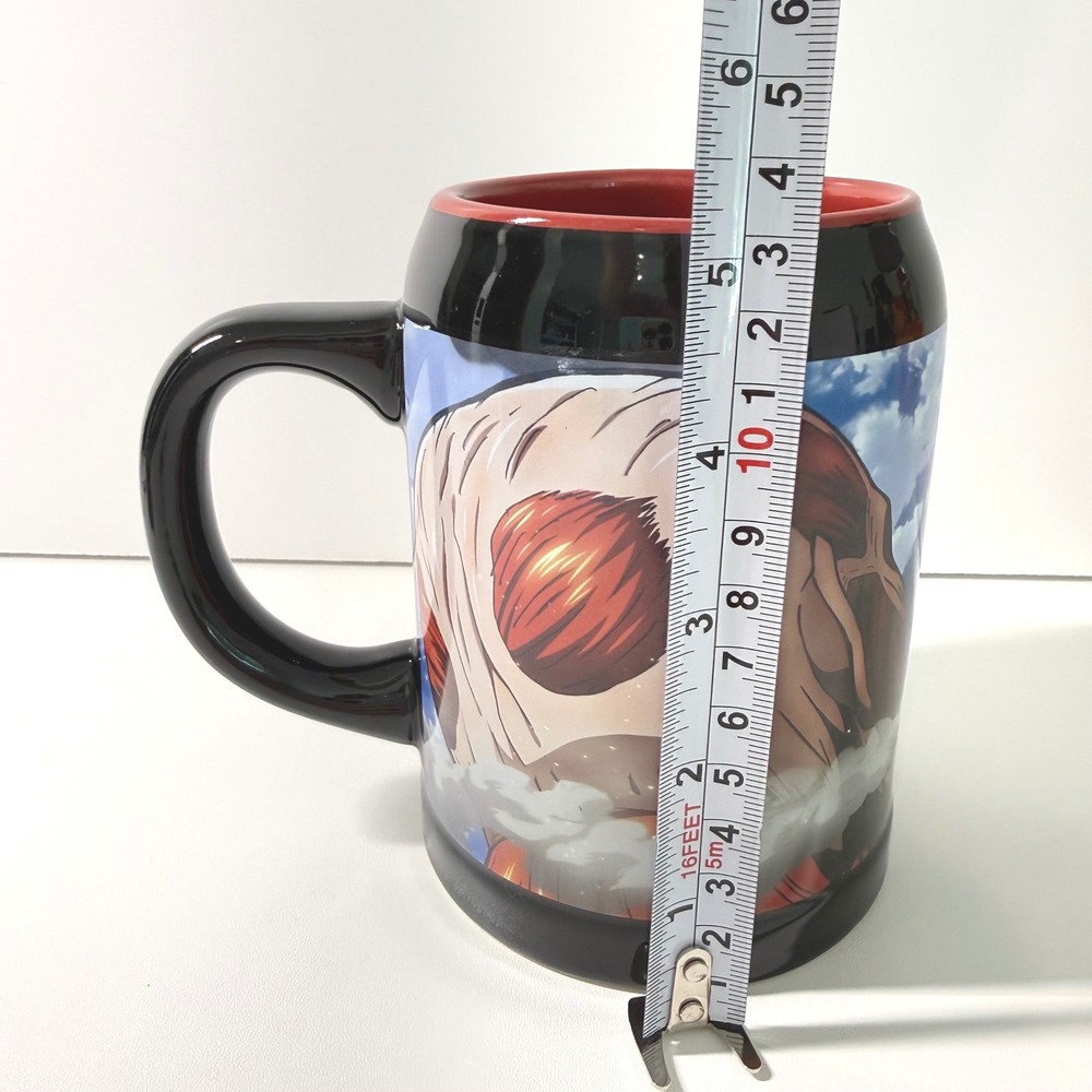Attack on Titan Season 2 Stein Mug Eren Mikasa Colossal Anime Surreal 2017 NEW - Picture 8 of 8